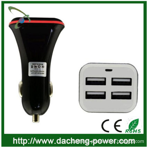 High charging effciency usb car charger 4 port usb car charger